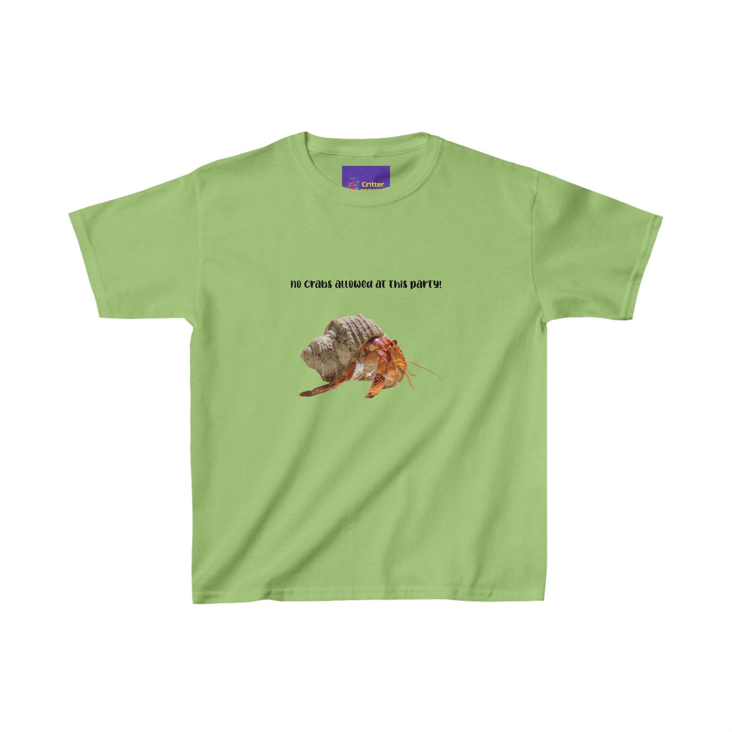 No crabs allowed at this party! Kids Heavy Cotton™ Tee