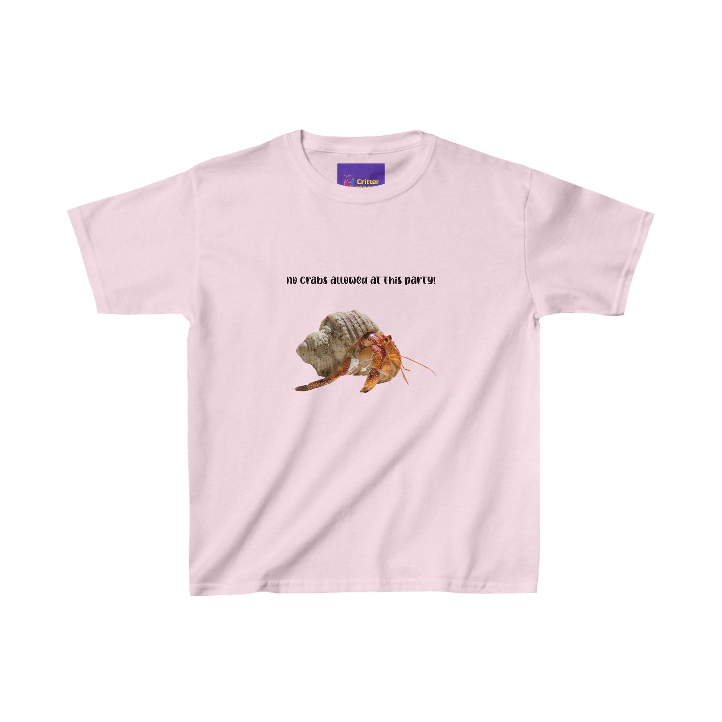 No crabs allowed at this party! Kids Heavy Cotton™ Tee