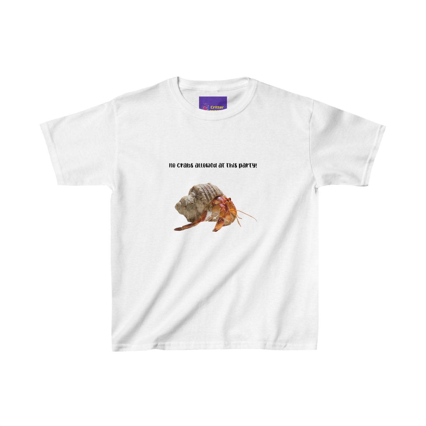 No crabs allowed at this party! Kids Heavy Cotton™ Tee