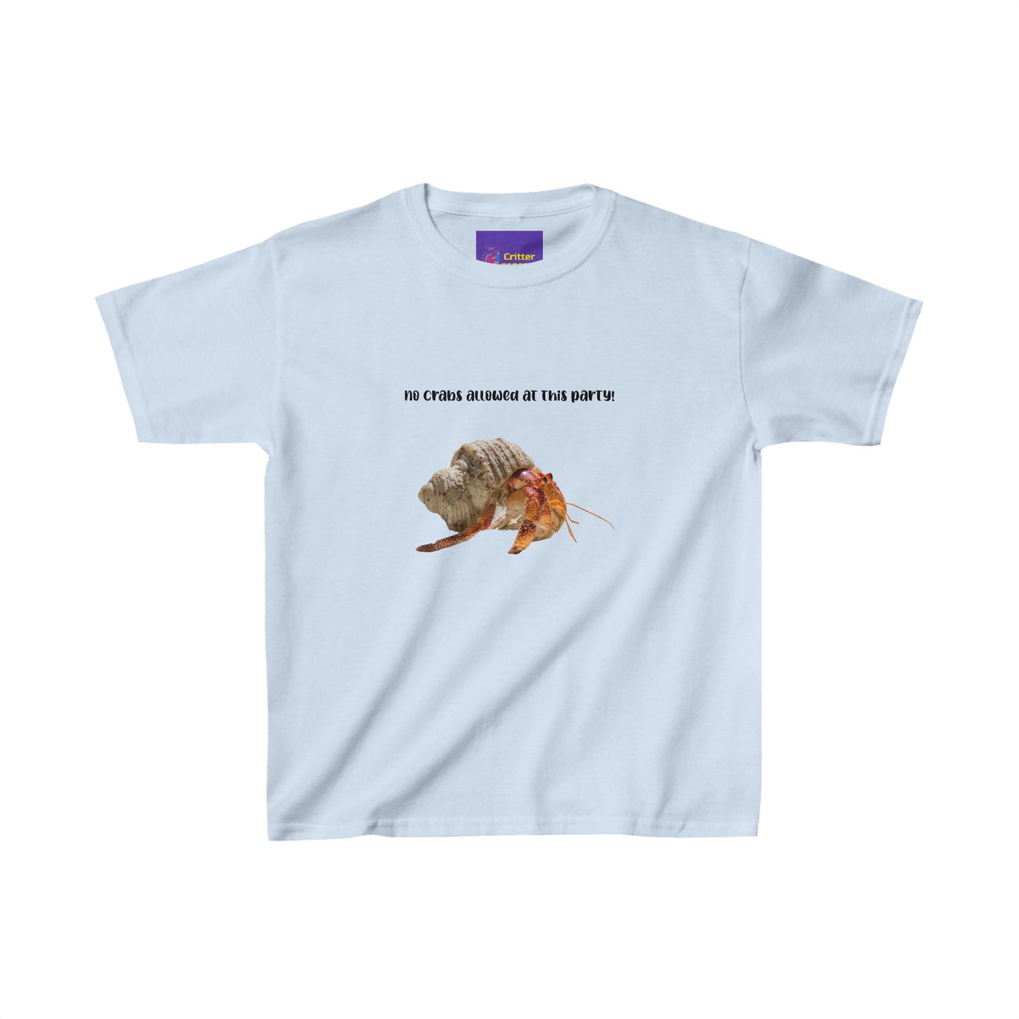 No crabs allowed at this party! Kids Heavy Cotton™ Tee