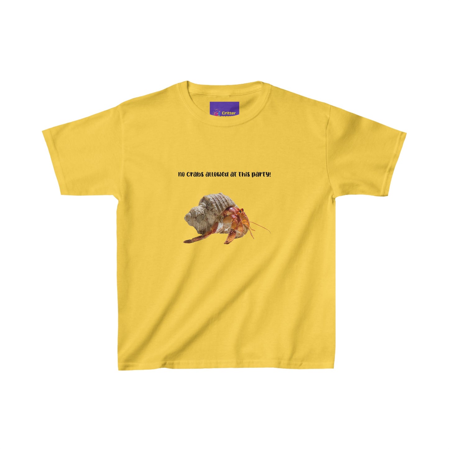 No crabs allowed at this party! Kids Heavy Cotton™ Tee