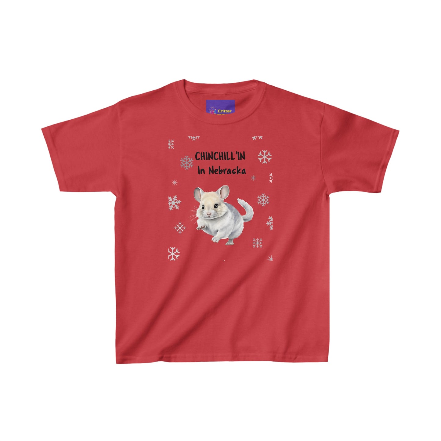 CHINCHILL'IN In Nebraska. Kids Heavy Cotton™ Tee